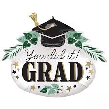 You did it!! Grad Supershape Balloon