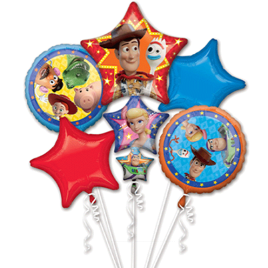 Toy Story 4 Foil Balloons Bouquet 5pcs