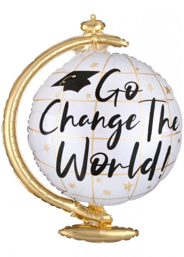 Go Change the World Globe Supershape Balloon 23"