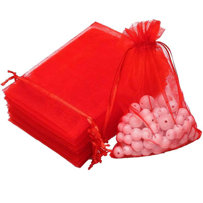 Organza Roja 4"x5 10pcs