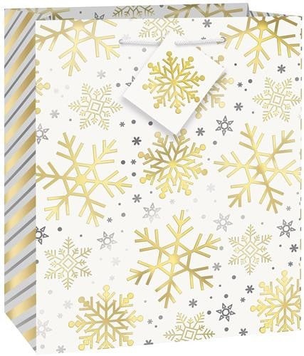 Holiday Snowflakes Med Gift Bag