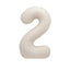 Number Foil Balloons 34" Matte Creamy Latte
