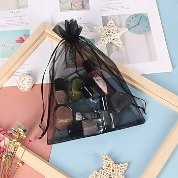 Organza Black 3"x4" 12pcs