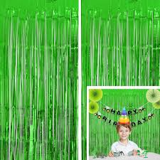 Foil Curtain Emerald Green 3ft x 8ft