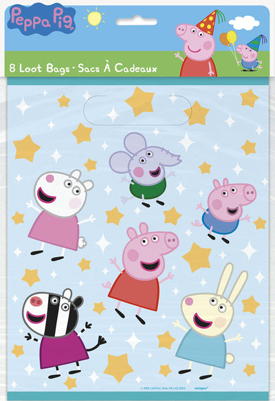 Peppa Pig Loot Bags 8pcs