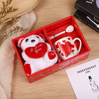 Mug, Spoon, White Bear 5" Gift Set