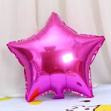 Solid Star Hot Pink 18"Foil Balloon