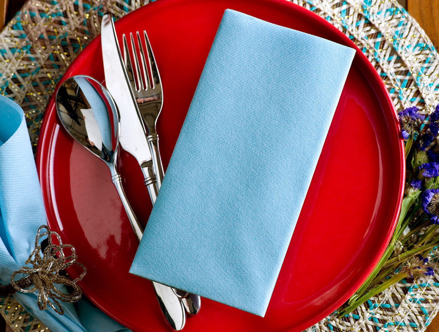 Blue Baby Paper Dinner Napkins 20pcs