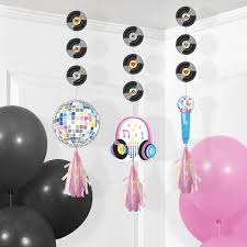 BIRTHDAY BEATS Hanging Cutouts 3pcs