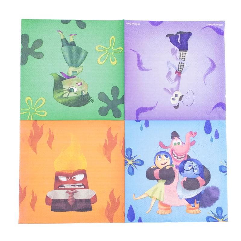 Inside Out Lunch Napkins (Pack of 16) ct 6.5in x 6.5in