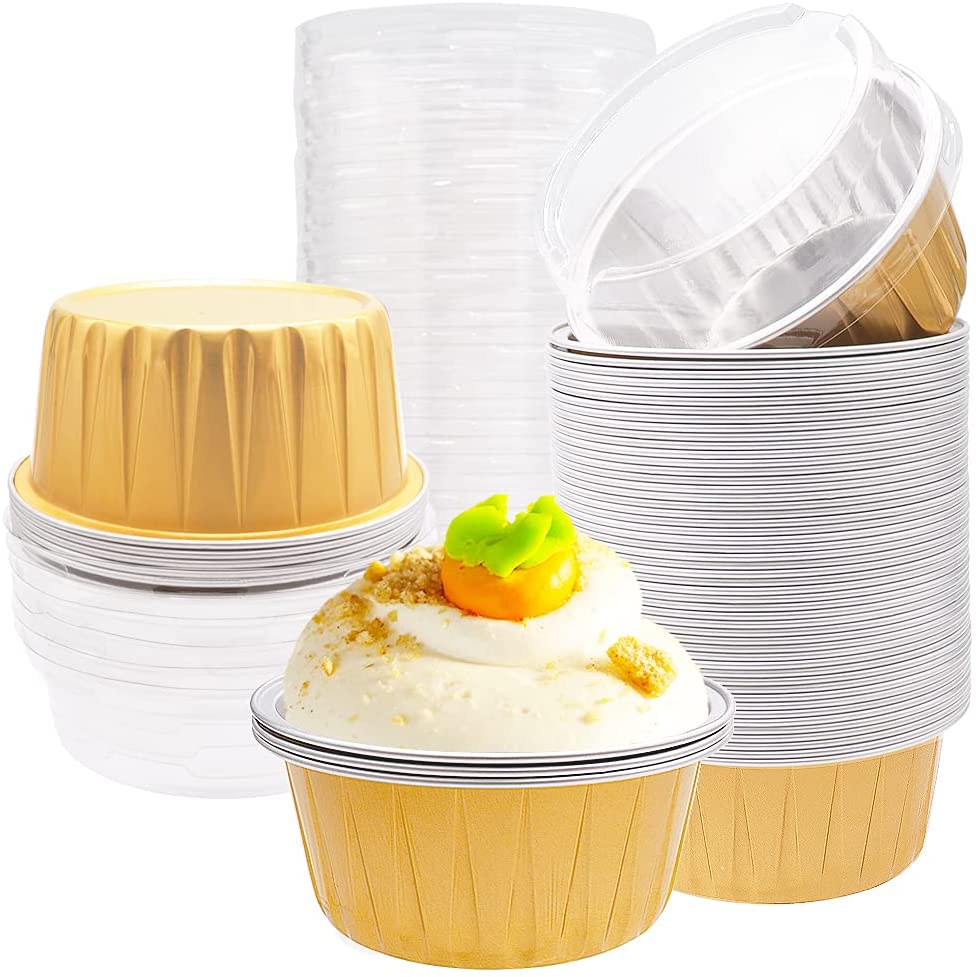 Bowl Round Foil Con Tapas 50pcs