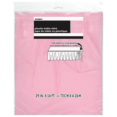 Table Skirt Lovely Pink 29in x 14ft