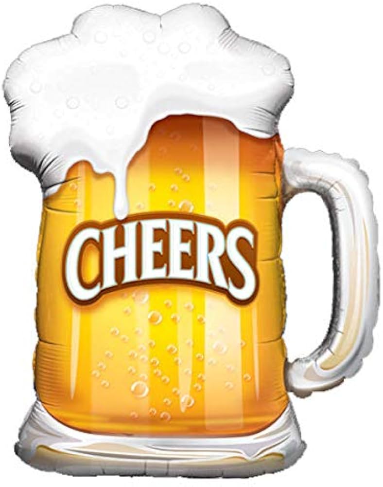 Mug Cheers Foil Balloon 34" 1pcs
