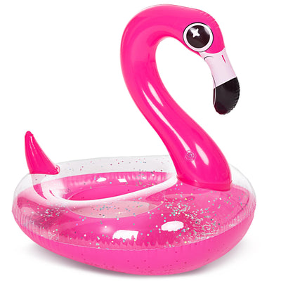 Pool Float Flamingo Swim Ring Glitter