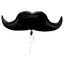 Mustache Black Supershape Balloon