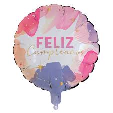 Feliz Cumpleaños Acuarela Foil Balloon 18" Sempertex