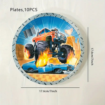 Monster Truck Birthday Decoration - Globos Latex (x1u)