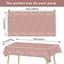 Printed Sequined Rose Gold Tablecover