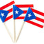 Mini Puerto Rico Toothpick Flag