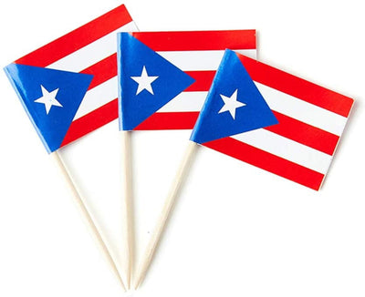 Mini Puerto Rico Toothpick Flag