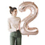 Supershape 34" Number #2 Rosegold