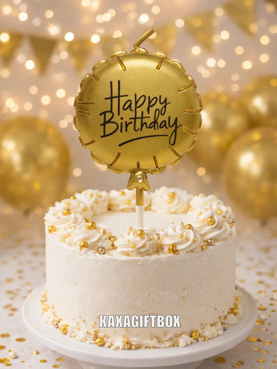 Birthday Candle Circle Gold/Silver 1pcs