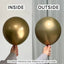 Kalisan Balloons 18" Mirror Gold/Silver 3ct