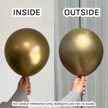 Kalisan Balloons 18" Mirror Gold/Silver 3ct