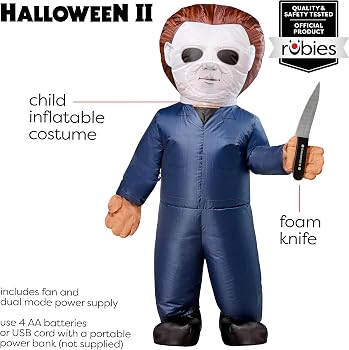 Halloween II Michael Myers Inflatable Kids Boy Costume One Size