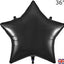 Brand Black Star Foil Balloon 36" Giant