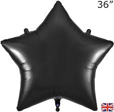 Brand Black Star Foil Balloon 36" Giant