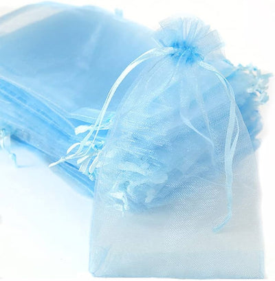 Organza Azul Claro 5"x7" 6pcs