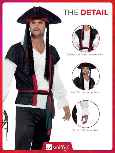 Aye Aye Pirate Captain Men Adult Costume