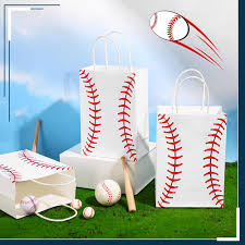 Baseball Kraft Bags 8pcs