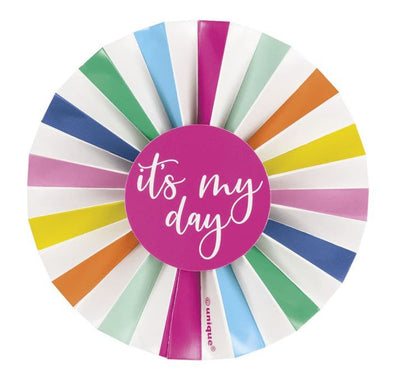 It's My Day Badge Multicolor