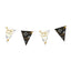 Banderin Metalizado Feliz Cumpleaños Gold/Black (Sempertex)
