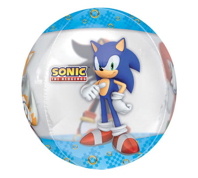 Sonic Clear Orbz Foil Balloon 16"