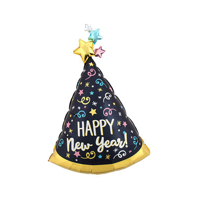 Confetti Satin New Year Supershape Balloon