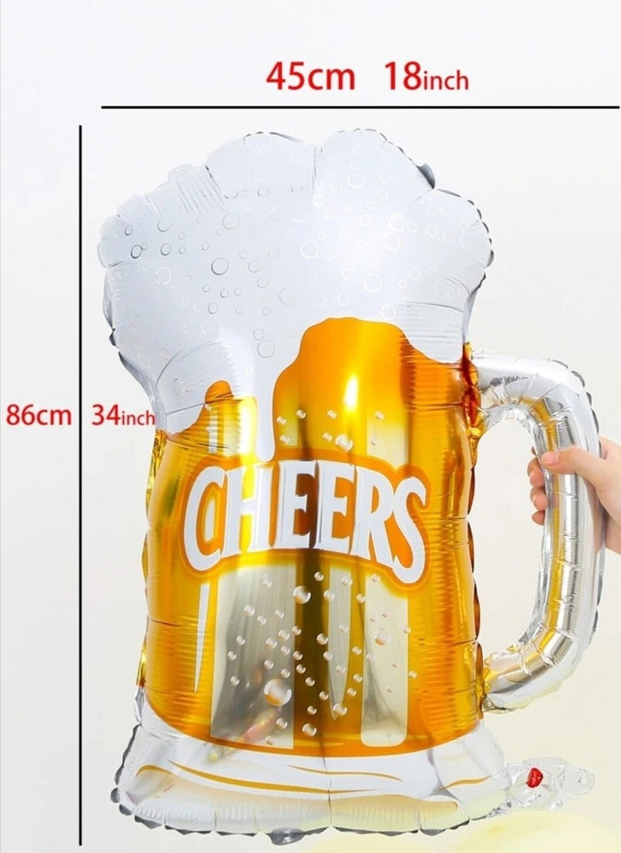 Mug Cheers Foil Balloon 34" 1pcs