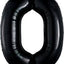 Number Black Supershape Foil Balloon 34"