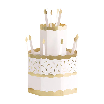 Gold Party Cake Centerpiece 1ct