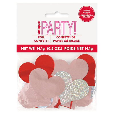 Heart Jumbo Foil Confetti