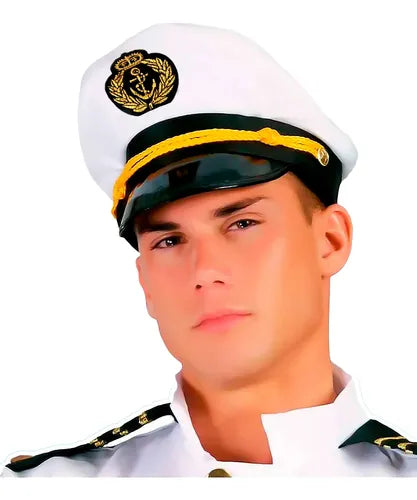 Sombrero Marinero/Capitán - White