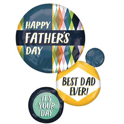 Father's Day Foil Supershape Retro