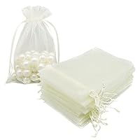 Organza Ivory 5"x7" 6pcs