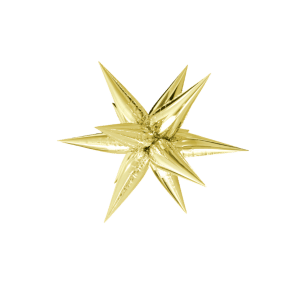 Starburst Foil Balloon Solar Gold 26" 1pcs