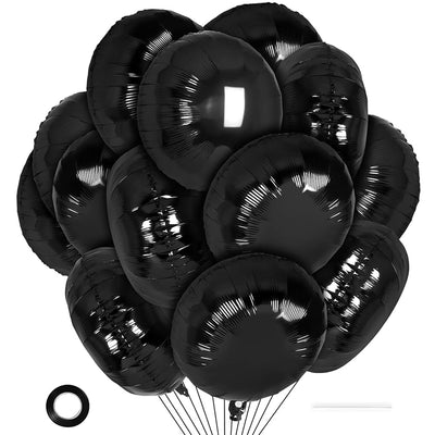 Brand Black Round Foil Balloon 36" Giant