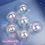 Cake Topper Plastic Ornamental Balls Transparent 12pcs