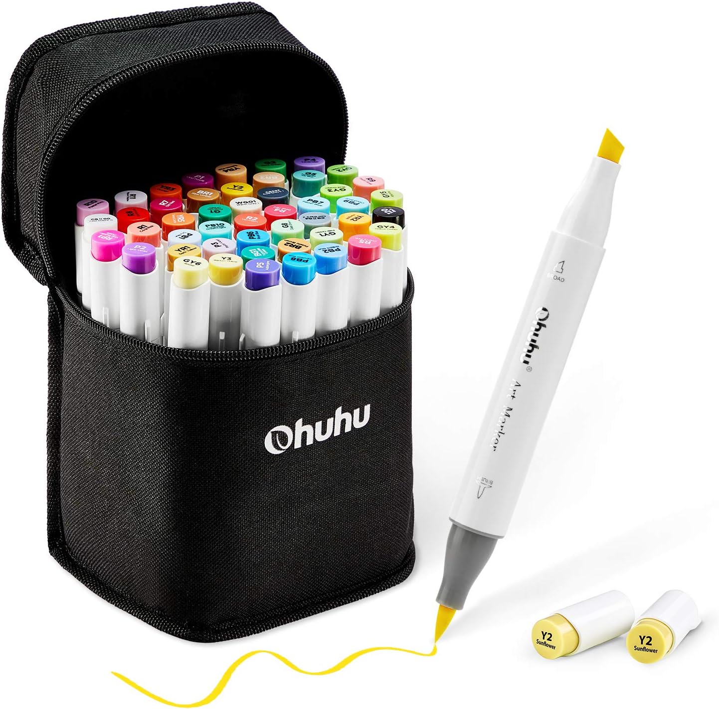 The Supply Line Dual Tip Markers With Carrying Bags 20pcs