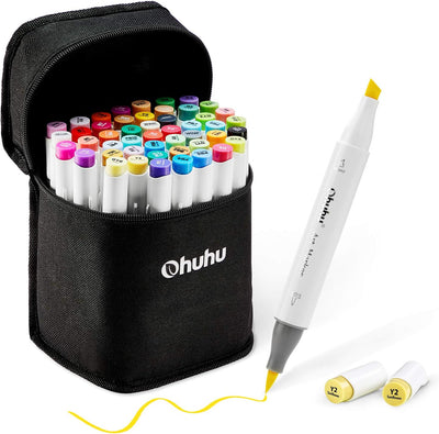 The Supply Line Dual Tip Markers With Carrying Bags 20pcs